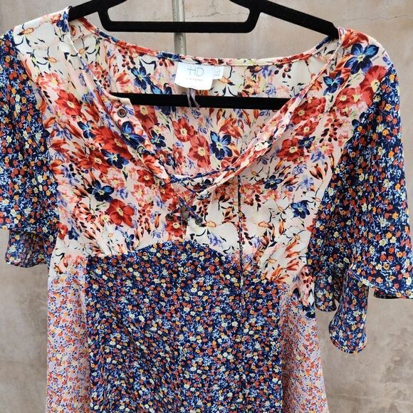 Anthropologie HD in paris mixed floral top Palo alto - Picture 8 of 8